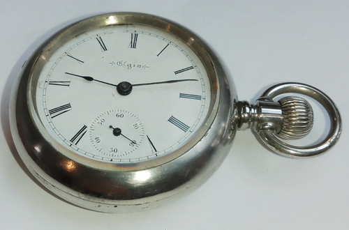 1899 BIG 58mm 157gms ELGIN Antique Pocket Watch 18s Grade 207 RAILWAY runs - Picture 19 of 23