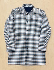 AQUASCUTUM Active Reversible Iconic Trench Coat Navy Aqua Plus checked lining 2-