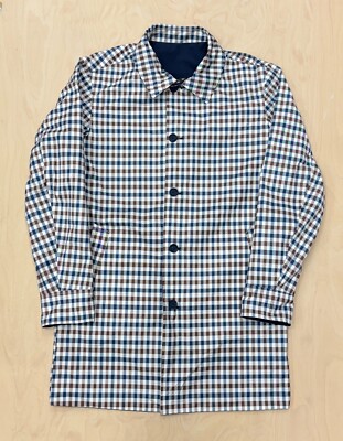 AQUASCUTUM Active Reversible Iconic Trenchcoat Navy Aqua Plus Karofutter 2-