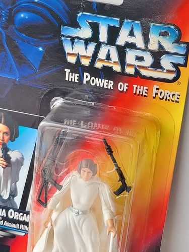 Star Wars 1996 Kenner The Power of Force PRINCESS LEIA ORGANA near mint/pkgd. - Foto 4 di 8