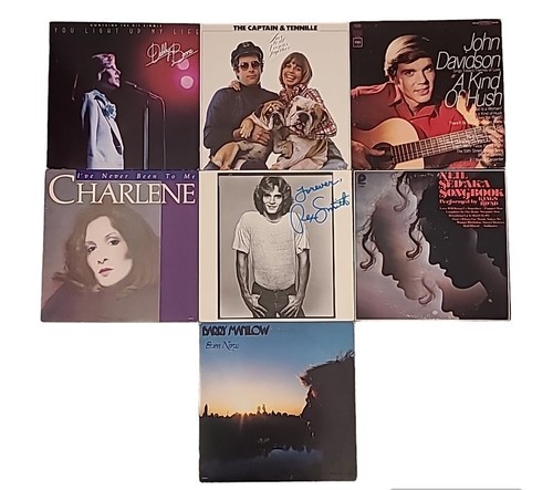 70s Rock Pop Vinyl LP Lot of 7 - Debby Boone, Barry Manilow & MORE VERY GOOD