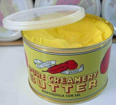 PURE NEW ZEALAND EXPORT CANNED BUTTER 454g CAN RED FEATHER LONG LIFE ...