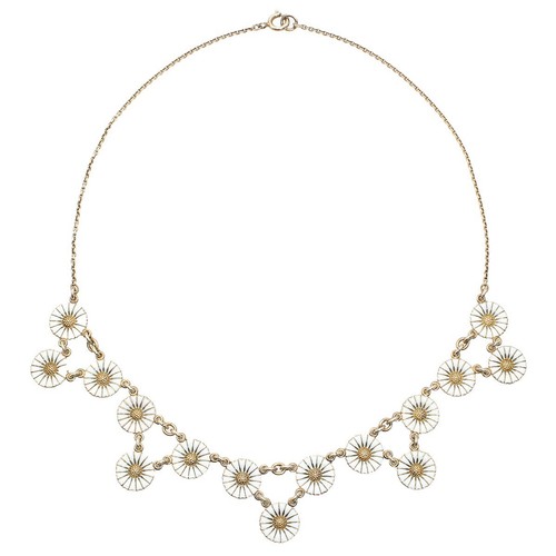 Georg Jensen Sterling Silver 925 Daisy Flower Necklace E2488