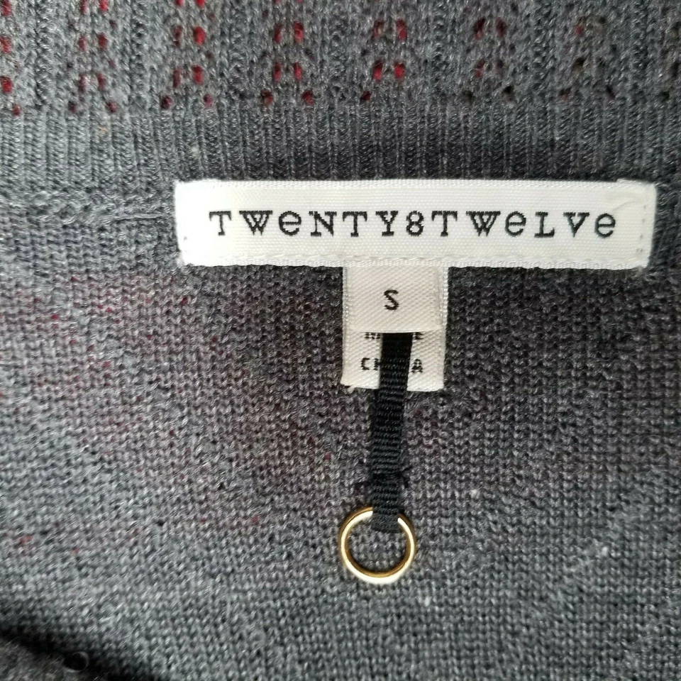 Twenty8Twelve S. Miller Mujer Pequeño Harley Capucha Cuello Túnica Suéter Tejido Gris Foto 3 de 4