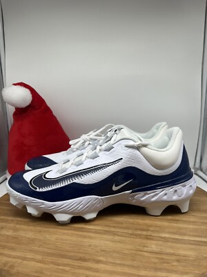 Nike Alpha Huarache Elite 4 Low Navy Blue White FD2745-103  display picture 1