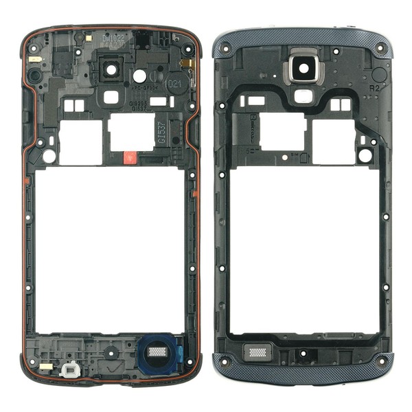 Samsung Galaxy S4 Active Gt-I9295 Mittel Cover GehäUse Rahmen Kamera Linse Blau-image