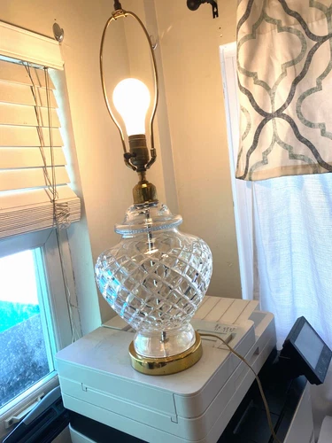 WATERFORD CRYSTAL  COMERAGH 24"  VINTAGE GINGER JAR LAMP