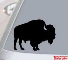 BUFFALO Vinyl Decal Sticker Car Rear Window Wall Bumper American Bison Old West