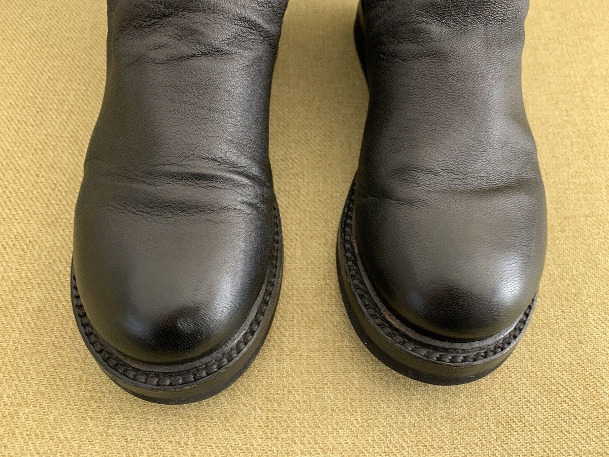 RICK OWENS CREEPER STRETCH LEATHER STOCKING BOOT BLACK SIZE RICK OWENS CREEPER STRETCH LEATHER STOCKING BOOT BLACK SIZE