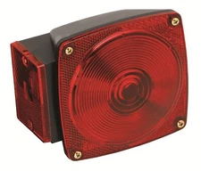 Wesbar 2523023 Submersible Under 80" Trailer Light, Red (Left - Road Side)