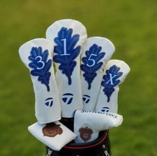 Tree Oak Hill Leaf TLM Golf Driver Fairway Wood Hybrid Putter Iron Cover Magnet