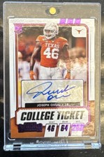 2021 Contenders Draft Picks College Game Ticket  purple SP Joseph Ossai Auto RC