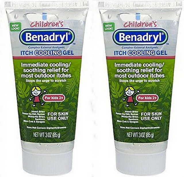 Benadryl Children's Gel AntiItch Cooling Gel, 3 oz for kids 2+ (2 PACK