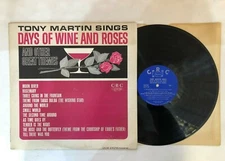 Tony Martin– Sings Days of Wine & Roses & Other Great Themes LP-CRC‎– CLM 100