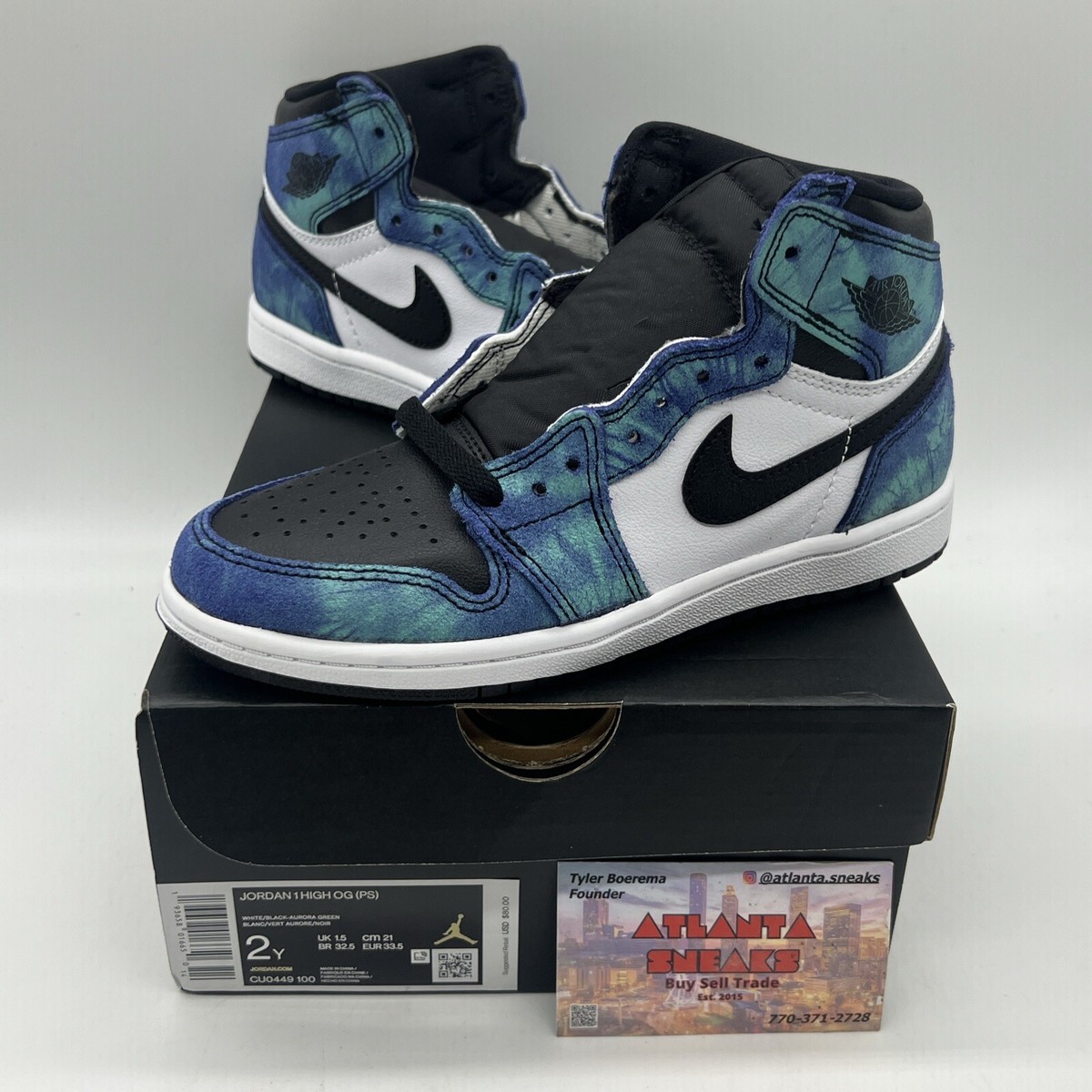 AIR JORDAN 1 RETRO HIGH OG TD \'TIE-DYE\' Jordan 1 Retro High Tie Dye (TD)(PS) – Hidden Realm main image 4