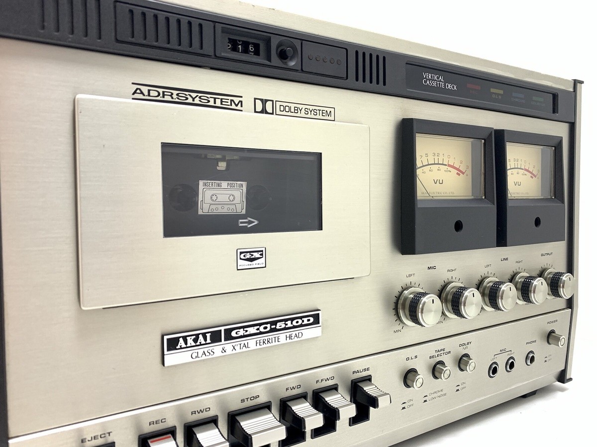 Akai Gxc 510D Tape Deck Cassette 2 Head Rare Vintage 1976 Revised