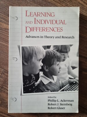 Learning And Individual Differences By Phillip L. Ackerman Paperback