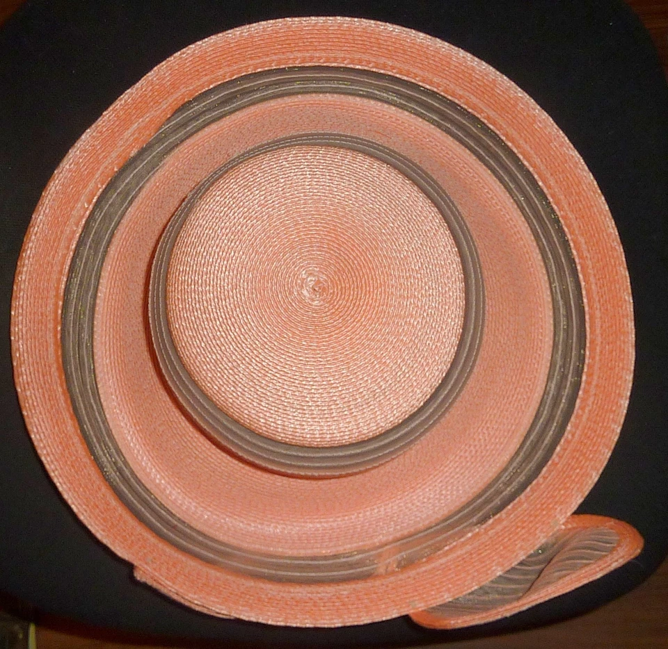 Sombrero de paja rosa para mujer Mr. John Foto 3 de 4