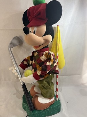Vtg Mickey Mouse Animated Golf Motionette Golfer 21'' Mickey Unlimited 1999