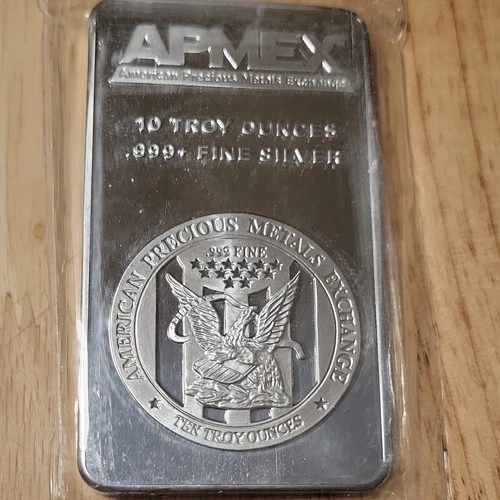 10 oz Silver Bar APMEX .999 Fine