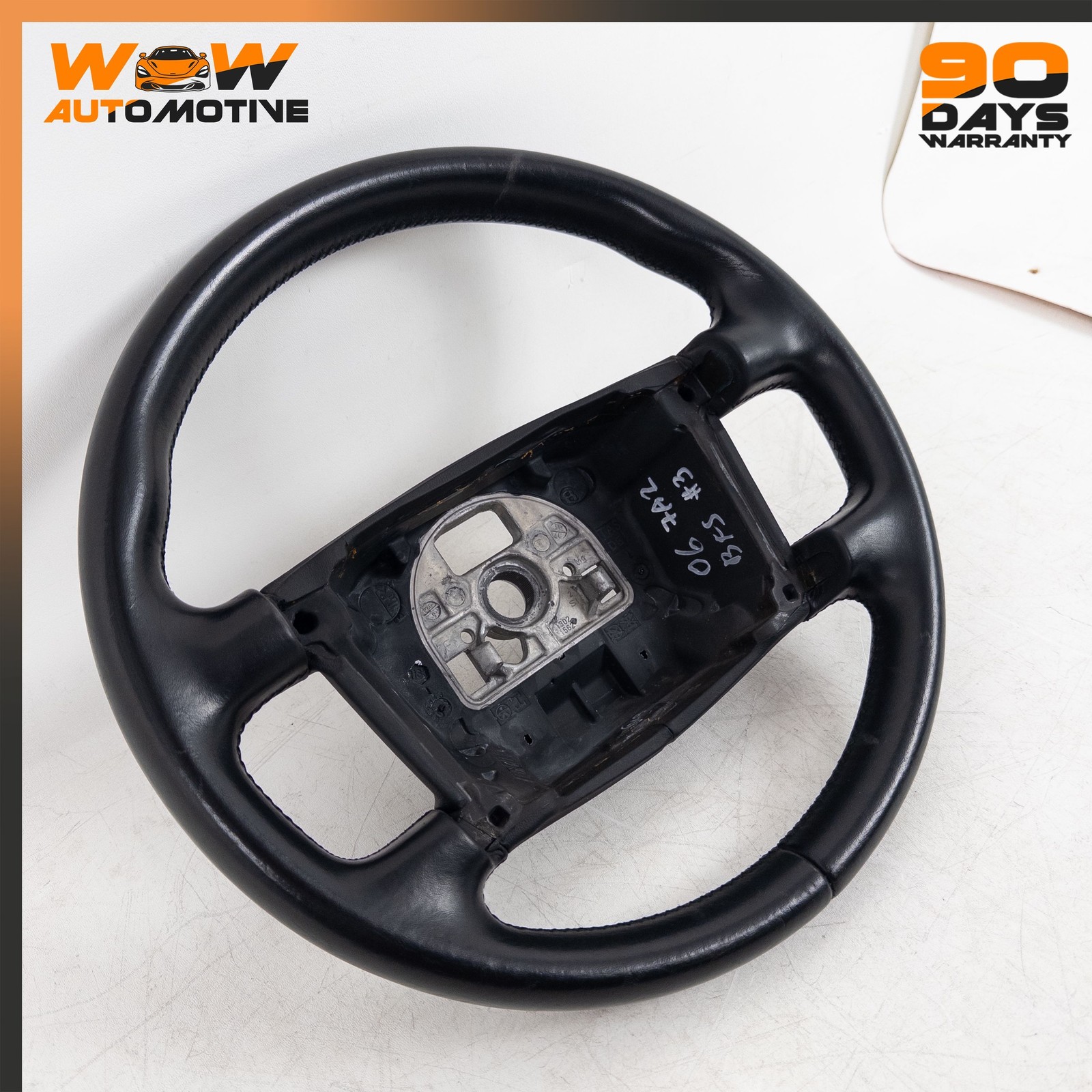 04-17 BENTLEY CONTINENTAL FLYING SPUR GTC GT DRIVER STEERING WHEEL BLACK OEM