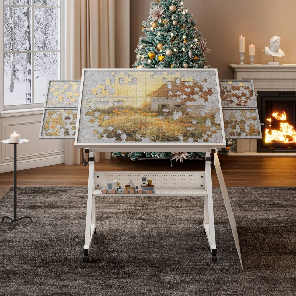 1500 Piezas Mesa Rompecabezas Mesa Altura Ajustable para Adultos Regalo Foto 2 de 4