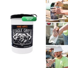 Eagle Grit HW72 Heavy Duty Cleaning Wipes - 72 XL 10"x12" USA Made