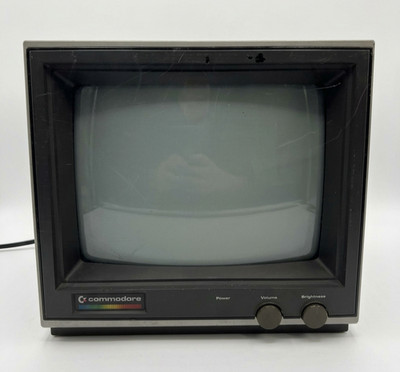 Commodore CM-141 Color CRT Monitor Sept 1984 Vintage Retro Gaming C64 C128