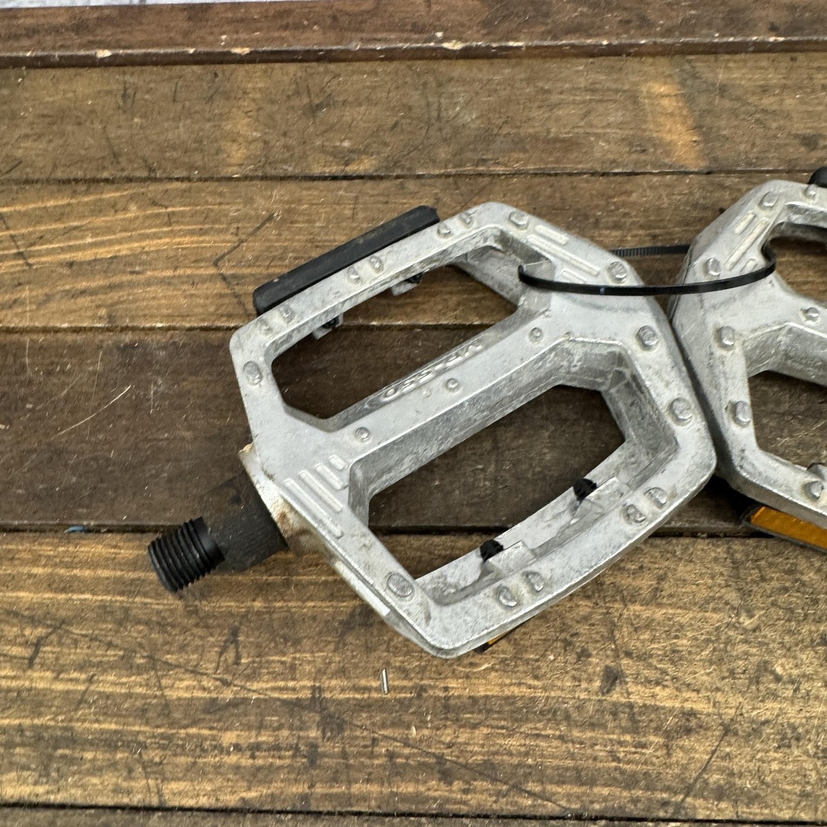 Pédales Plates VP Components VP-550 Alliage Argent (1/2 Pouce) - BMX Vintage Années 90