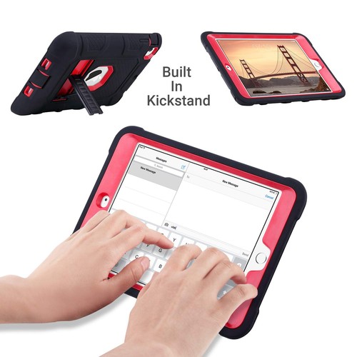 Case for iPad Mini 1 2 3, Three Layer Heavy Duty Shockproof Protective Case w... - Picture 5 of 9