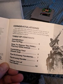 Jackal (Nintendo NES, 1987) Authentic. With MANUAL.  Tested And Working 