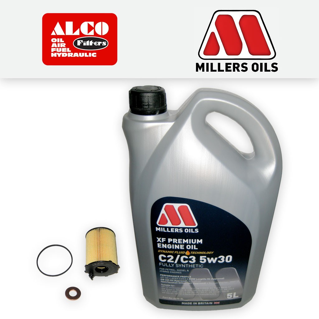 SERVICE KIT for CITROEN C3 PICASSO 1.6 HDI OIL FILTER +5w30 ENGINE OIL 2009-2017