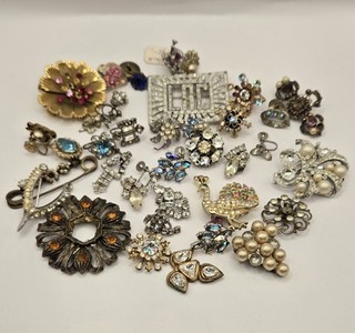 Crafting Only Not Wearable Jewelry Beads Glass Rhinestone Vintage To Now Junk