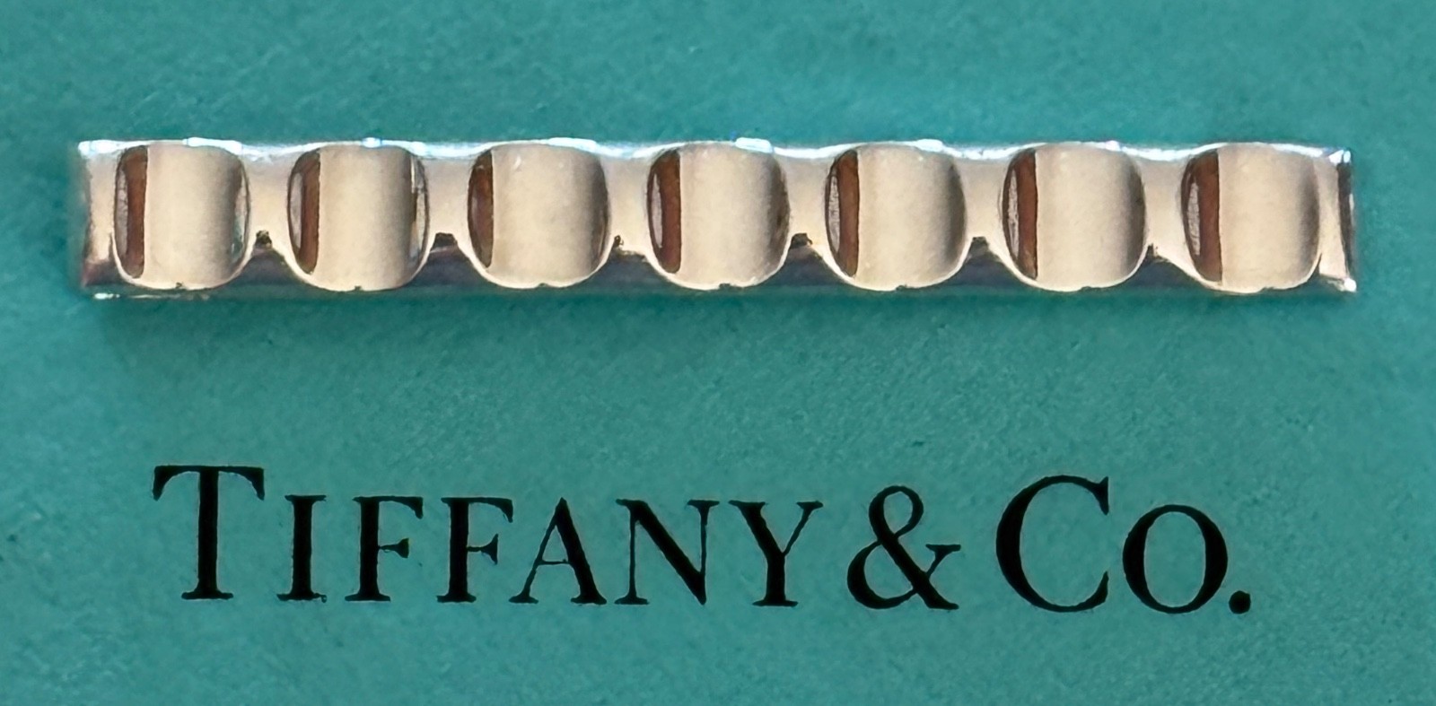 Tiffany & Co.  Paloma Picasso Groove Tie Bar Clip   Sterling Siver 925