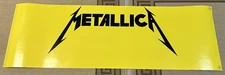 Metallica Giant Wall Banner/Poster Black Yellow Color 21X66 Vinyl Hetfield Exc