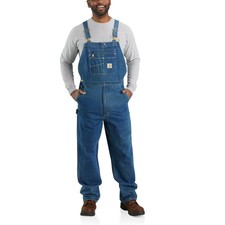 Carhartt Loose-Fit Denim Bib Overalls for Men - Darkstone - 32x34
