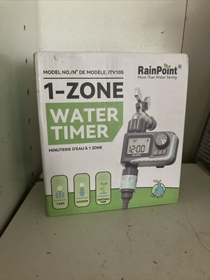 NEW RainPoint Programmable 1 Zone Water Timer - Model Number ITV105