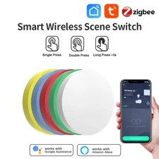 Tuya ZigBee Smart Wireless Scene Button Switch Alexa Google Home Voice Control