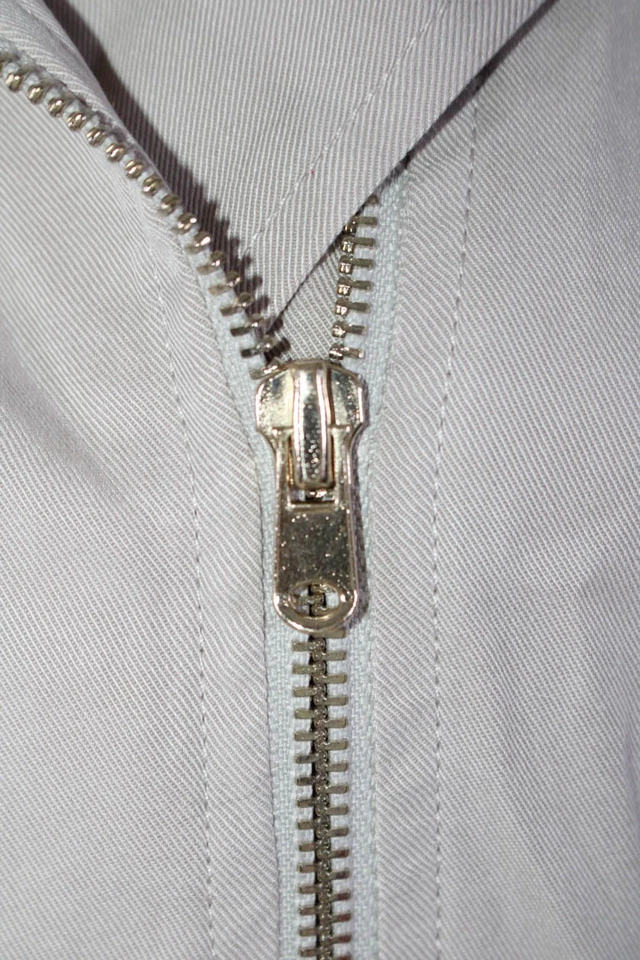 Chaleco Club Monaco Mujer Sarga Cuello Muescado Asimétrico Cremallera Beige Talla XS Foto 4 de 4