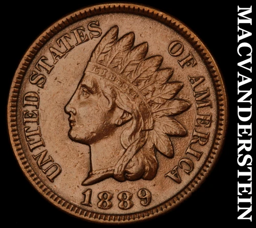 1889 Indian Head Cent- Almost Unc+/ Uncirculated Semi Key No Reserve #J320
