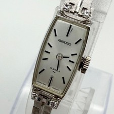 SEIKO 1520-3360 Ladies Hand-Wound 23 Jewels Watch Women's Silver Dial From Japan