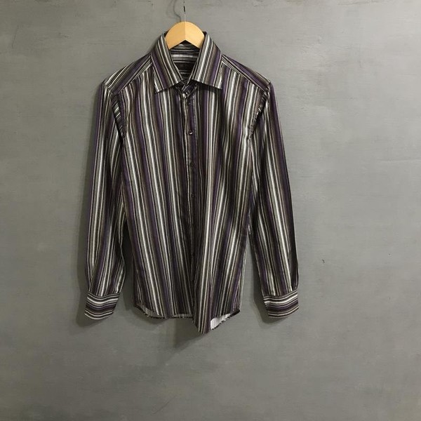Men Etro Shirt Multicolor Cotton XS