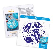 Stencil per torte Spazio Ø25 cm Decora