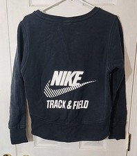 Nike Track Field Ladies Black Sweatshirt Size Small