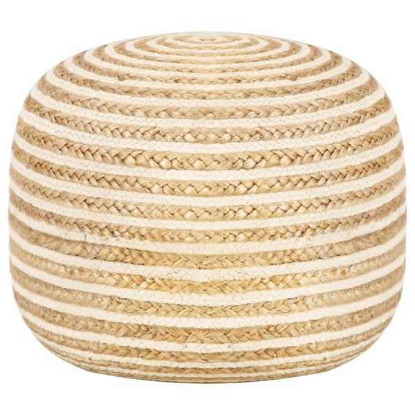 Handgefertigter Sitzpuff 45 X 30 Cm Jute-image