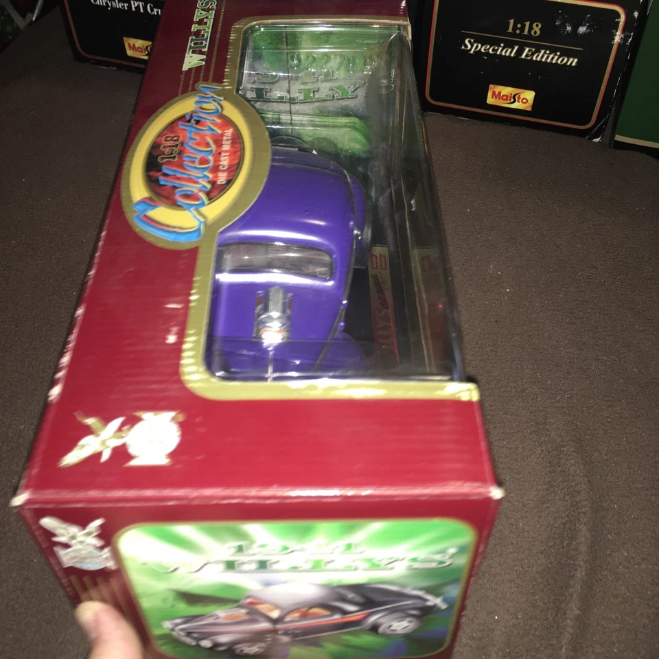 Road Legends 1941 Willys Competition Coupe Hot Rod purple 1:18 Scale Die Cast - Image 3 of 4