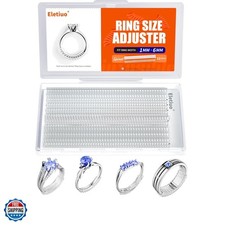 Ring Size Adjuster for Loose Rings,12 Pack-4 Sizes Invisible Transparent Sili...