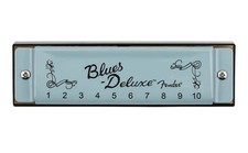 Fender Blues Deluxe Diatonic Harmonica Key of C, Chromed Covers, Case