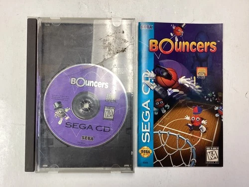 Bouncers- Sega CD Complete TESTED CIB w/ Reg Card