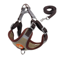 Dogs Adjustable Harness Leash Set for Small Medium Dogs Harness Vest Reflective